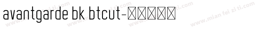 avantgarde bk btcut字体转换